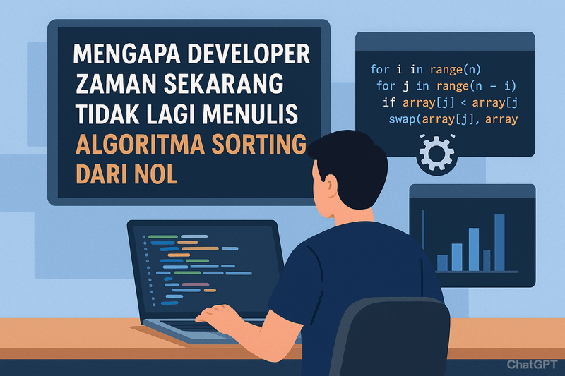 Mengapa Developer Zaman Sekarang Tidak Lagi Menulis Algoritma Sorting dari Nol